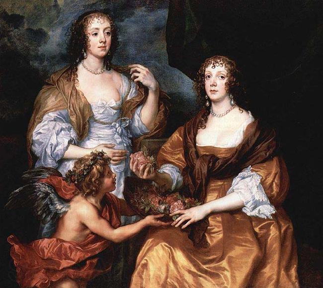 Anthony Van Dyck Portrat der Ladies Elisabeth Thimbleby und Dorothy Viscountess Andover Norge oil painting art